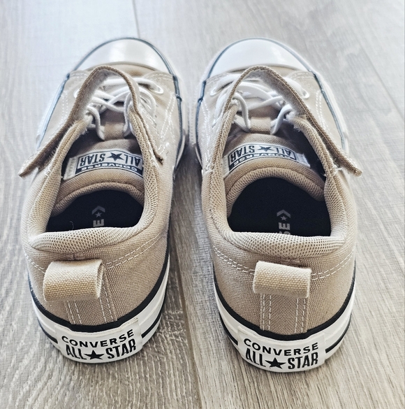 Converse Tan and White Sneakers - Picture 2 of 4